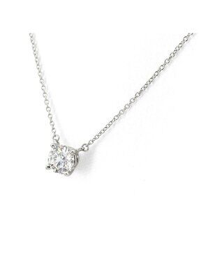 Tiffany & Co Diamond Necklace Platinum Pendant